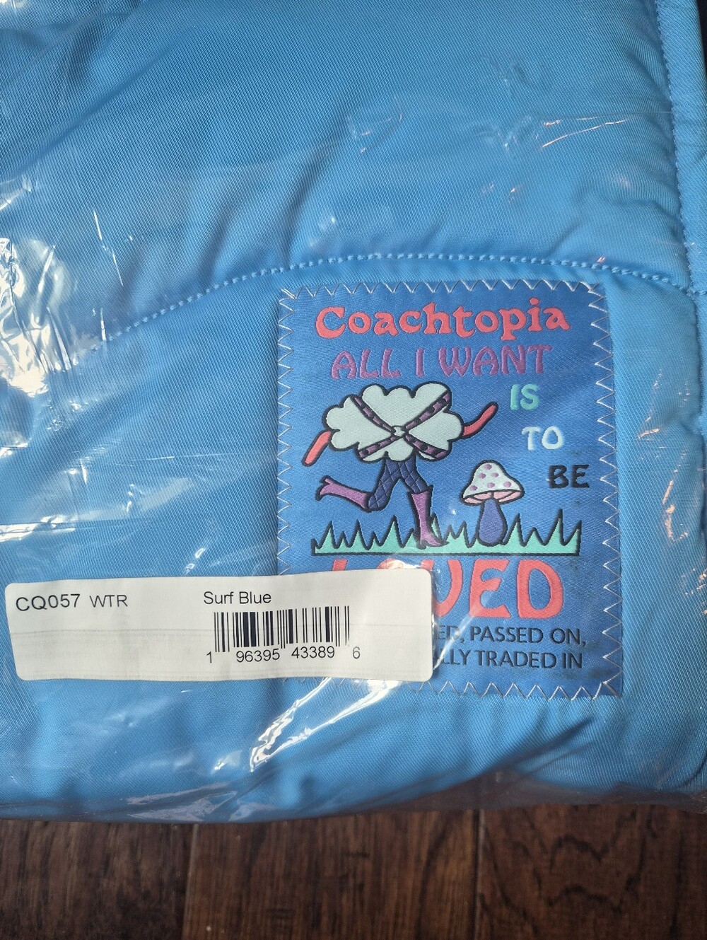 *NWT* [Coachtopia] Large Loop Tote In Surf Blue - Picture 2 of 6
